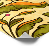 Klassiek bloemmappapier van gestileerde planten, n poster (Hoek)