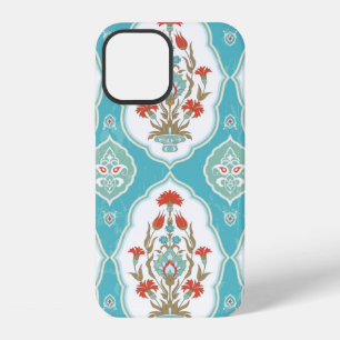 Klassiek bloemmotief naadloos patroon in oosterse iPhone 12 hoesje