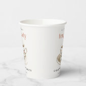 Klassiek bloemmotief theekopje bruidsshower theepa papieren bekers (Links)