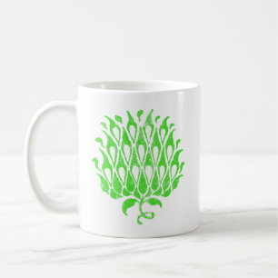 Klassiek bloemornament botanische illustratie koffiemok