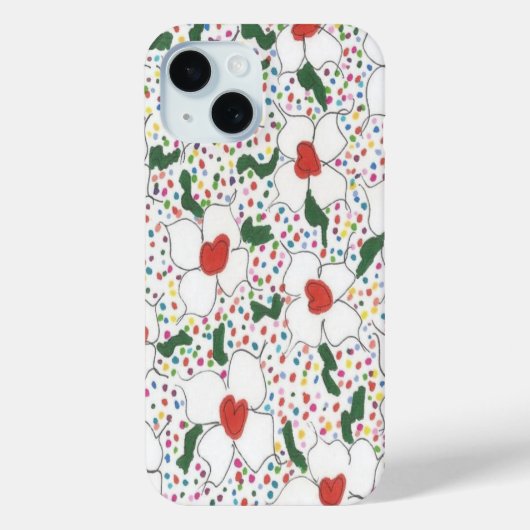 Klassiek bloempatroon Case-Mate iPhone case (Achterkant)