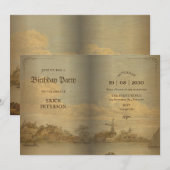 Klassiek  boek kaart (Voorkant / Achterkant)