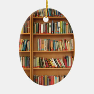 Klassiek boekenplank patroon, boekenkast,boeken,ou keramisch ornament