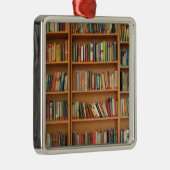 Klassiek boekenplank patroon, boekenkast,boeken,ou metalen ornament (Rechts)