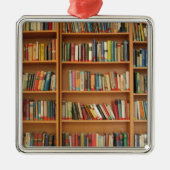 Klassiek boekenplank patroon, boekenkast,boeken,ou metalen ornament (Voorkant)