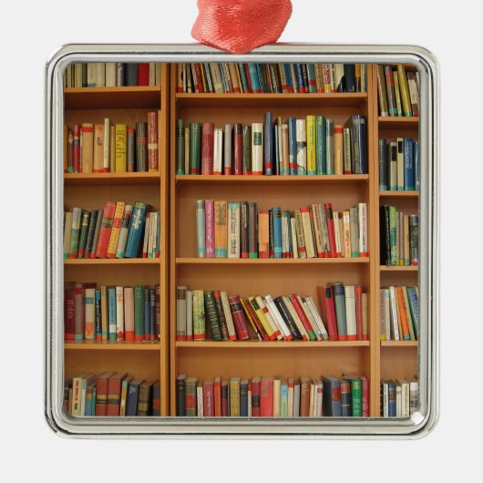 Klassiek boekenplank patroon, boekenkast,boeken,ou metalen ornament (Voorkant)