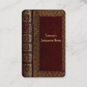 klassiek boekomhulsel visitekaartje van een antiqu (Voorkant)