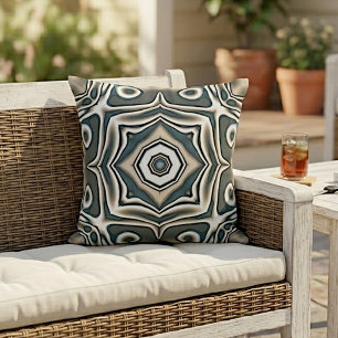 Klassiek Boheems Retro Abstract Tribal Kunstpatroo Buitenkussen