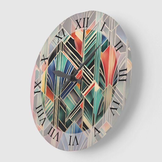 Klassiek Boho Jazzy geometrisch elegant ontwerp Grote Klok (Hoek)