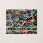 Klassiek Boho Jazzy geometrisch elegant ontwerp Legpuzzel (Horizontaal)