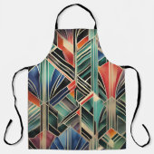 Klassiek Boho Jazzy geometrisch elegant ontwerp Schort (Voorkant)