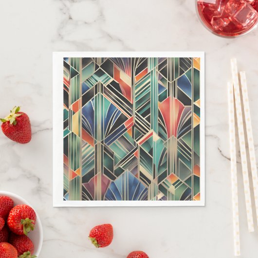 Klassiek Boho Jazzy geometrisch elegant ontwerp Servet (Insitu)