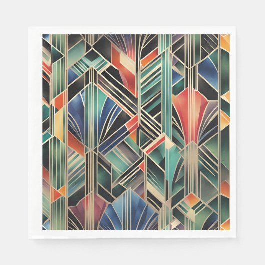 Klassiek Boho Jazzy geometrisch elegant ontwerp Servet (Voorkant)