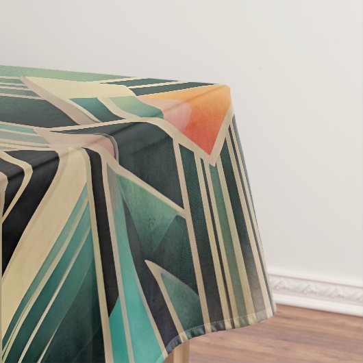 Klassiek Boho Jazzy geometrisch elegant ontwerp Tafelkleed (Voorbeeld)