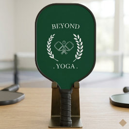Klassiek bosgroen countryclublogo pickleball paddle