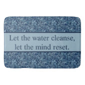 Klassiek Botanisch Inspirerend Quote Pattern Badmat (Voorkant)