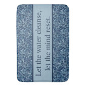 Klassiek Botanisch Inspirerend Quote Pattern Badmat (Voorkant Verticaal)