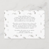 Klassiek Botanisch Monogram Crest Extra info Detai Informatiekaartje (Achterkant)