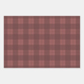 Klassiek Bourgogne Plaid Patroon met bijpassende s Inpakpapier Vel (Voorkant)