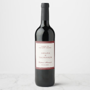 Klassiek Bourgondië Oud Geld Trouw Wijnlabel Wijn Etiket