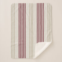 Klassiek Bourgondië Rood Ticking Streeppatroon