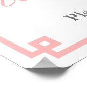 Klassiek Boxwood Topiary Pink Vrijgezellenfeest We Poster (Hoek)