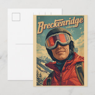 Klassiek Breckenridge Colorado Rocky Mountain Briefkaart