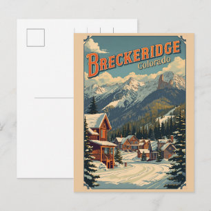 Klassiek Breckenridge Colorado Rocky Mountain Briefkaart