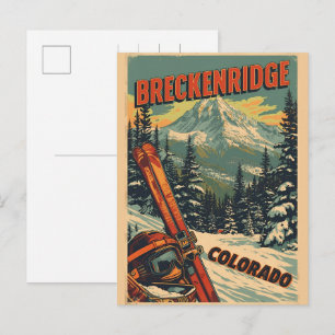 Klassiek Breckenridge Colorado Rocky Mountain Briefkaart