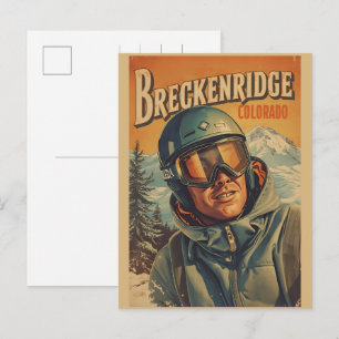 Klassiek Breckenridge Colorado Rocky Mountain Briefkaart