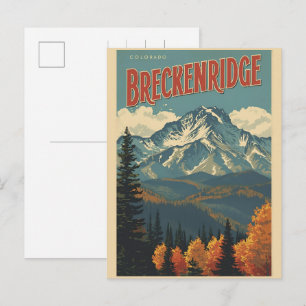 Klassiek Breckenridge Colorado Rocky Mountain Briefkaart