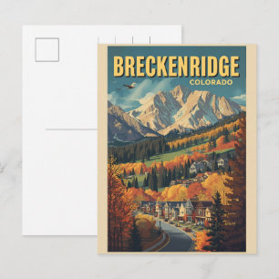 Klassiek Breckenridge Colorado Rocky Mountain Briefkaart