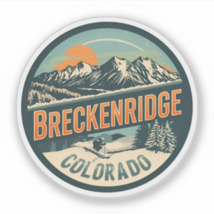 Klassiek Breckenridge Colorado Rocky Mountain Sticker