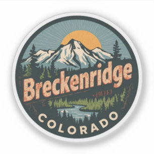 Klassiek Breckenridge Colorado Rocky Mountain Sticker