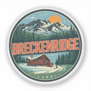 Klassiek Breckenridge Colorado Rocky Mountain Sticker