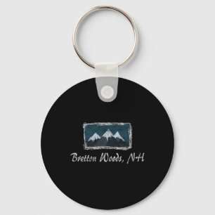 Klassiek Bretton Woods New Hampshire winters skiën Sleutelhanger