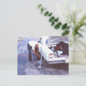 Klassiek Briefkaart met platte band (Staand voorkant)