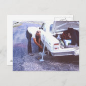 Klassiek Briefkaart met platte band (Voorkant / Achterkant)