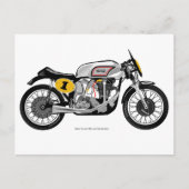 Klassiek briefkaart motorfiets (Voorkant)