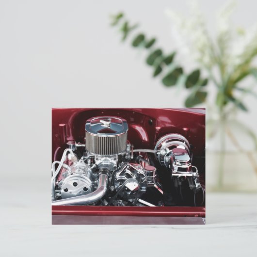 Klassiek Briefkaart van de Motor van de Auto (Staand voorkant)