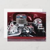 Klassiek Briefkaart van de Motor van de Auto (Voorkant / Achterkant)