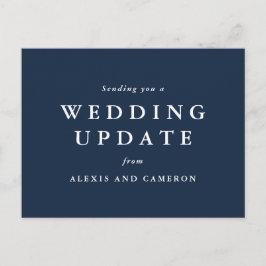 klassiek briefkaart voor huwelijksupdate
