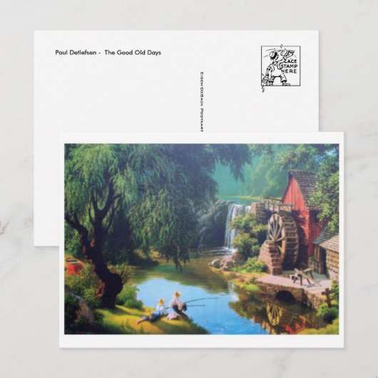 Klassiek Briefkaart voor schilderen (Voorkant / Achterkant)