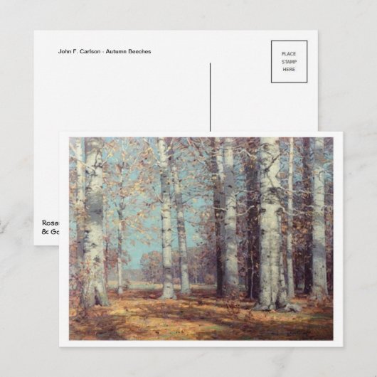 Klassiek Briefkaart voor schilderen (Voorkant / Achterkant)