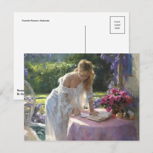 Klassiek Briefkaart voor schilderen (Voorkant / Achterkant)