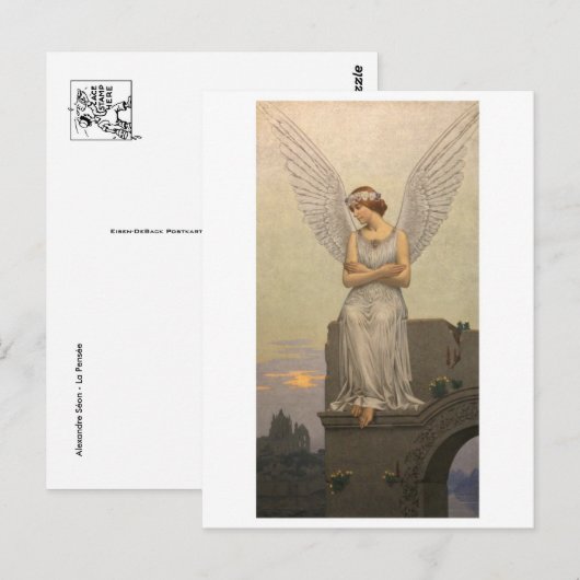 Klassiek Briefkaart voor schilderen (Voorkant / Achterkant)