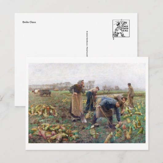 Klassiek Briefkaart voor schilderen (Voorkant / Achterkant)