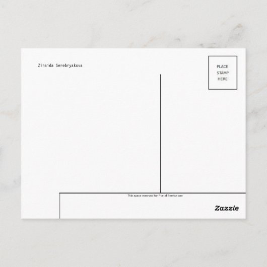 Klassiek Briefkaart voor schilderen (Achterkant)