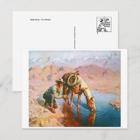 Klassiek Briefkaart voor schilderen (Voorkant / Achterkant)