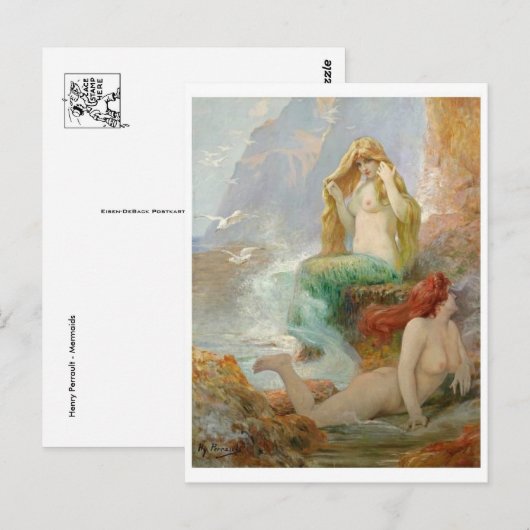 Klassiek Briefkaart voor schilderen (Voorkant / Achterkant)